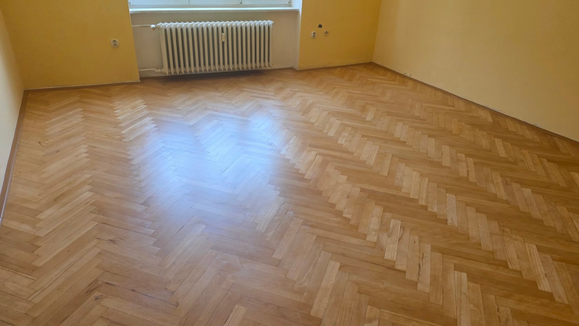 Dokončená pokládka podlahové krytiny